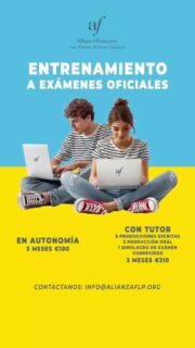 Plataforma de entrenamiento a exámenes oficiales✅
👉En autonomía 3 meses €100
👉Con tutor (6 producciones escritas / 3 produción oral / 1 simulacro de examen coregidos / 3 meses: €210

#laspalmasdegrancanaria❤️ #alianzafrancesa #alianzafrancesalaspalmas #aprenderfrances #francés #dalf #delf #cursosdeverano #aprenderfrancés #delfprim #delfdalf #examendefrancés #examenesinternacionales #certificación #delfjunior