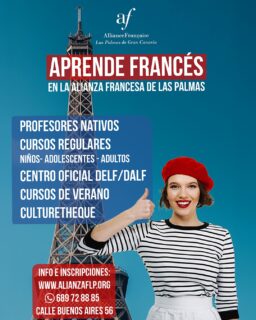 Aprendé francés en la Alianza!🤩✅
✅Profesores nativos
✅Cursos regulares (niños - adolescentes - adultos)
✅Centro oficial delf/dalf
✅Cursos de verano
✅Culturetheque

#alianzafrancesalaspalmas #laspalmasdegrancanaria❤️ #francesentuvida #aprenderfrances #estudiarfrances #delfjunior #culturafrancesa #francés #idiomasenlaspalmas #delf #dalf #cursosdefrancés #idiomas