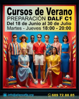 CURSOS DE VERANO - PREPARACIÓN DALF C1✅😎
👉DEL 18 DE JUNIO AL 30 DE JULIO
👉MARTES - JUEVES DE 18:00 A 20:00
👉📲689 72 88 85
👉📧 info@alianzaflp.org

 #laspalmasdegrancanaria❤️ #alliancefrancaise #francesentuvida #aprenderfrancés #cursosdeverano #certificación #delfdalf #arte #cinema #cultura