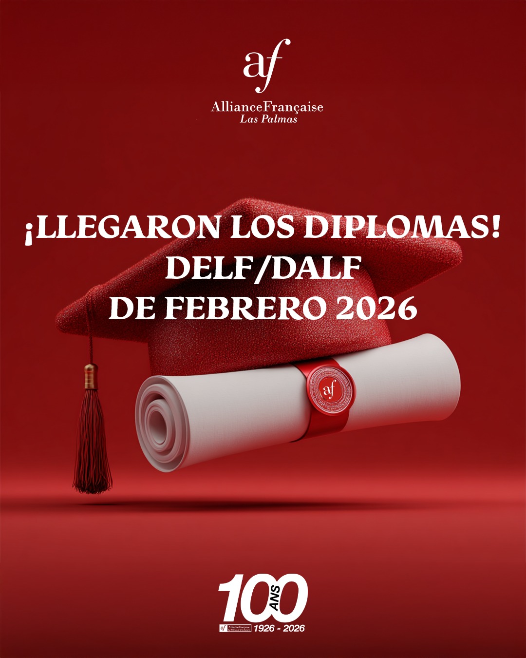 LLEGARON LOS DIPLOMAS DELF/DALF - FEBRERO 2026😍✅
👉 Pueden pasar a retirarlos por Calle Buenos Aires 56 
👉De Lunes a Jueves de 9:30 a 14 y de 16 a 19