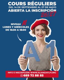 ¡Ya tenemos disponible la oferta de cursos 26-27!😍🇫🙌
👉 NIVEL A1 - LUNES Y MIÉRCOLES DE 16:30 A 18:00 HS.✅ 
👉LINK: https://sites.google.com/view/ofertacursos/2026-2027...

#francesentuvida #alliancefrancaise #laspalmasdegrancanaria❤️ #delf #delfjunior #culturafrancesa #cursosdeverano #alianzafrancesalaspalmas #aprenderfrancés #dalf #francés #estudiarfrances #examendefrancés