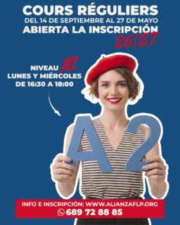 ¡Ya tenemos disponible la oferta de cursos 26-27!😍🇫🙌
👉 NIVEL A2 - LUNES Y MIÉRCOLES DE 16:30 A 18:00 HS.✅ 
👉LINK: https://sites.google.com/view/ofertacursos/2026-2027...

#francesentuvida #alliancefrancaise #laspalmasdegrancanaria❤️ #delf #delfjunior #culturafrancesa #cursosdeverano #alianzafrancesalaspalmas #aprenderfrancés #dalf #francés #estudiarfrances ##francesentuvida #alliancefrancaise #laspalmasdegrancanaria❤️ #delf #delfjunior #culturafrancesa #cursosdeverano #alianzafrancesalaspalmas #aprenderfrancés #dalf #francés #estudiarfrances ##examendefrancésexamendefrancés