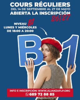 ¡Ya tenemos disponible la oferta de cursos 26-27!😍🇫🙌
👉 NIVEL B1 - LUNES Y MIÉRCOLES DE 18:00 A 20:00 HS.✅ 
👉LINK: https://sites.google.com/view/ofertacursos/2026-2027...

#francesentuvida #alliancefrancaise #laspalmasdegrancanaria❤️ #delf #delfjunior #culturafrancesa #cursosdeverano #alianzafrancesalaspalmas #aprenderfrancés #dalf #francés #estudiarfrances #examendefrancés