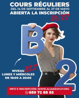 ¡Ya tenemos disponible la oferta de cursos 26-27!😍🇫🙌
👉 NIVEL B2.2 - LUNES Y MIÉRCOLES DE 18:00 A 20:00 HS.✅ 
👉LINK: https://sites.google.com/view/ofertacursos/2026-2027...

#francesentuvida #alliancefrancaise #laspalmasdegrancanaria❤️ #delf #delfjunior #culturafrancesa #cursosdeverano #alianzafrancesalaspalmas #aprenderfrancés #dalf #francés #estudiarfrances #examendefrancés