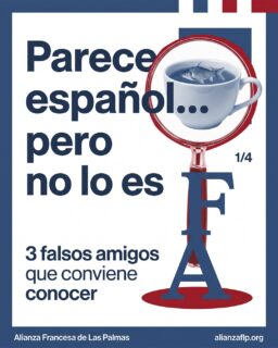 👀 Esa palabra te suena… pero puede que te esté jugando una pequeña trampa.

El francés y el español tienen mucho en común, aunque algunas palabras parecidas toman caminos diferentes. Por ejemplo, «attendre» significa esperar. Y «large» significa ancho. 🤓

Conocer estos falsos amigos te ayudará a entender mejor y a evitar algún que otro malentendido. Si alguna vez te has confundido, tranquilidad: ¡también se aprende equivocándose!

👉 Desliza y cuéntanos: ¿cuál de estas palabras te sorprendió más?

#AlianzaFrancesaLasPalmas #FalsosAmigos #VocabularioFrancés #AprenderFrancés #FrancésSinMiedo