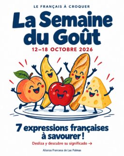 🍑 ¿Qué tiene que ver un melocotón con tener mucha energía? En francés… ¡más de lo que imaginas! 🇫🇷😉

Del 12 al 18 de octubre celebramos la Semaine du Goût llevando los sabores al terreno de las palabras. Porque en francés, la comida también sirve para expresar emociones, contar historias y darle un toque de humor a lo cotidiano. 🥖🧀

En la Alianza Francesa de Las Palmas te proponemos un menú especial: **7 expresiones francesas para saborear el idioma** y descubrir por qué traducir palabra por palabra puede dejarnos… ¡entre manzanas! 🍎😅

👉 Desliza y descubre qué significa cada una.
💬 ¿Cuál te ha sorprendido más? Cuéntanos en los comentarios.
🔖 Guarda este carrusel para ponerlas en práctica en tu próxima conversación.

¿Te apetece seguir descubriendo el francés con nosotros? Envíanos un DM. 💙

#SemaineDuGoût #AlianzaFrancesaLasPalmas #AprenderFrancés #ExpresionesFrancesas #CulturaFrancesa #FrancésEnLasPalmas #LasPalmasDeGranCanaria